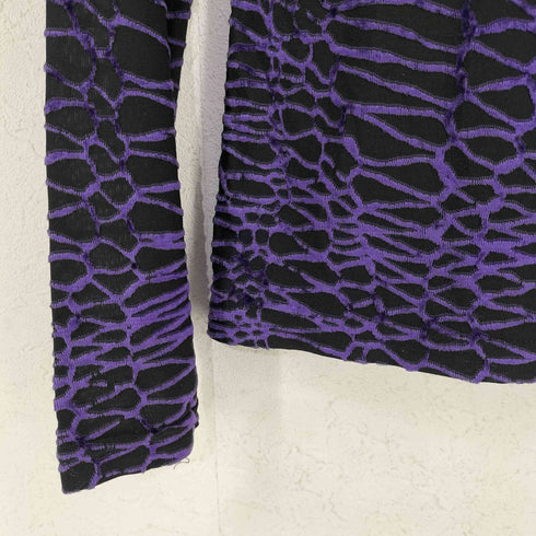 ENTRACTE MADE IN FRANCE ハイネック スパイダーウェブベロアトップス レディース 2