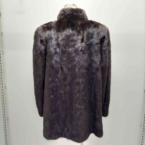BLACKGLAMA 美品 ミンクコート 毛皮コート ファーコート GREAT LAKES MINK ASSOCIATION 3ホック レディース JPN:15号