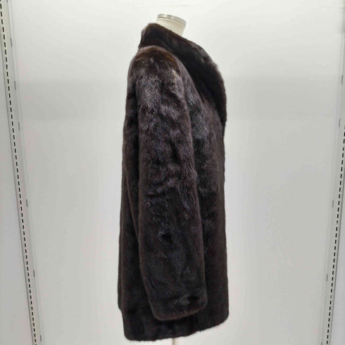 BLACKGLAMA 美品 ミンクコート 毛皮コート ファーコート GREAT LAKES MINK ASSOCIATION 3ホック レディース JPN:15号