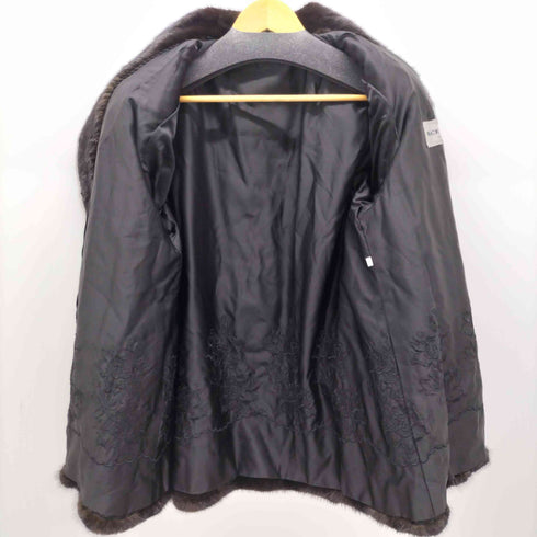 BLACKGLAMA 美品 ミンクコート 毛皮コート ファーコート GREAT LAKES MINK ASSOCIATION 3ホック レディース JPN:15号