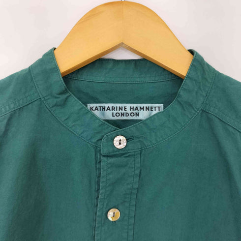 キャサリンハムネットロンドン KATHARINE HAMNETT LONDON バンドカラープルオーバーシャツ メンズ L