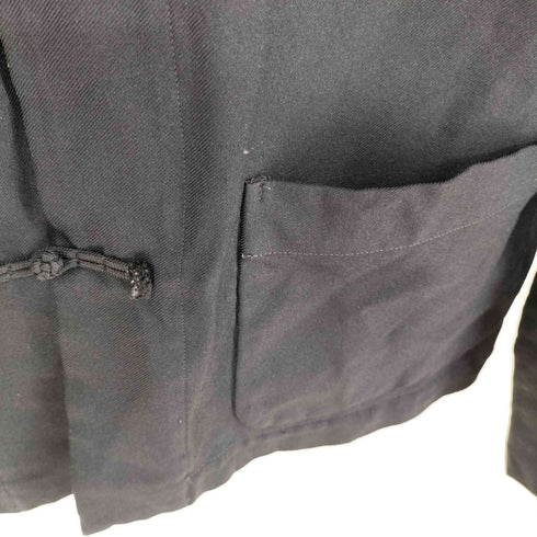 ブラックコムデギャルソン BLACK COMME des GARCONS AD2013 染色加工 ポリエステルチャイナジャケット レディース JPN:S