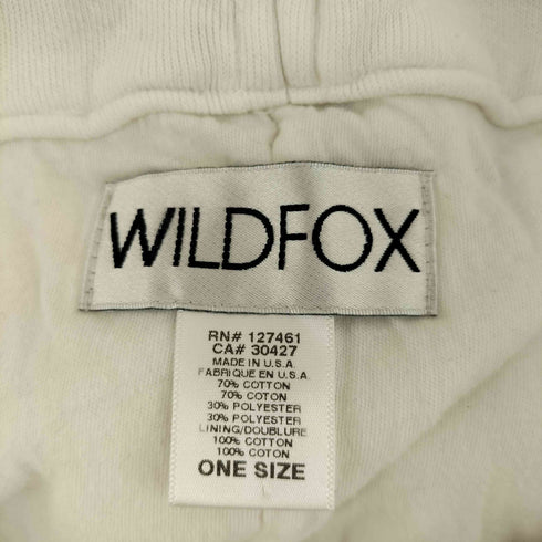WILDFOX MADE IN USA フロントメッセージプリント スウェットショルダーバッグ メンズ
