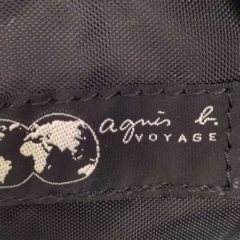 アニエスベーボヤージュ agnes b. VOYAGE ロゴ型押し ナイロンショルダーバッグ レディース