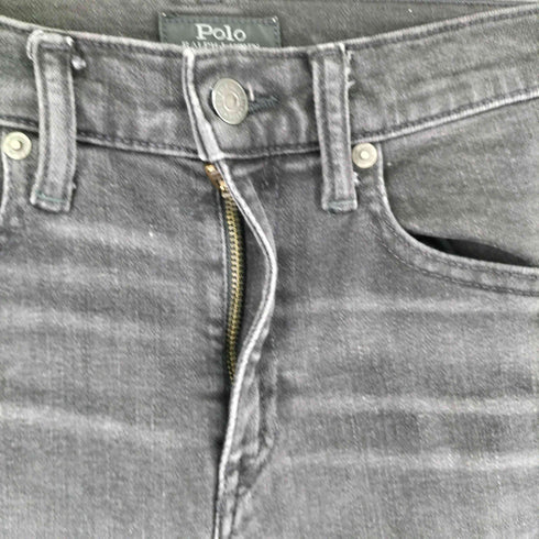 ポロラルフローレン POLO RALPH LAUREN スキニーブラックデニムパンツ レディース 24 150/62A
