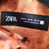 ザラ ZARA 総柄L/S シャツ 溶岩 クラッシュ メンズ import:M