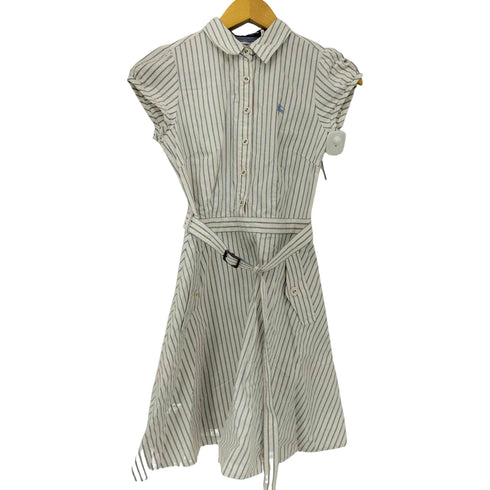 バーバリーブルーレーベル BURBERRY BLUE LABEL ストライプシャツワンピース レディース 36