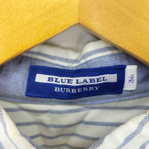 バーバリーブルーレーベル BURBERRY BLUE LABEL ストライプシャツワンピース レディース 36