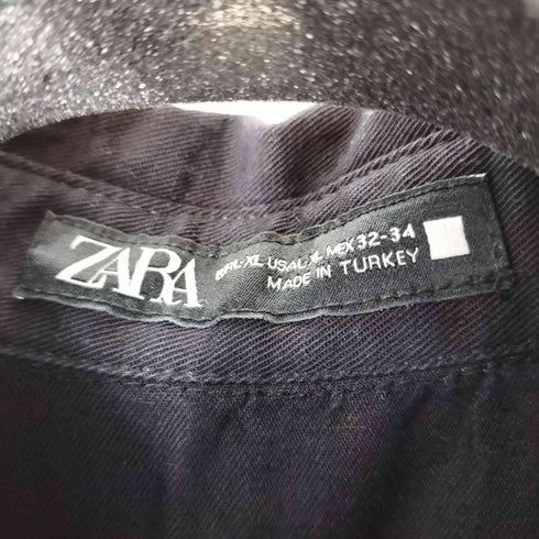 ザラ ZARA リネン混オーバーオール サロペット オールインワン レディース XL