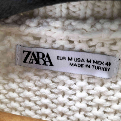 ザラ ZARA 編み込みS/S ニット メンズ import:M