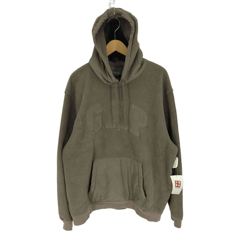 ギャップ Gap 23AW プロフリース アーチロゴ パーカー 異素材 切替 メンズ import:M