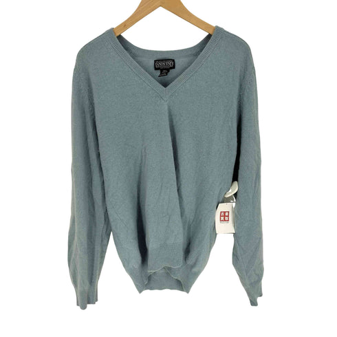 ランズエンド LANDS END 90-00S FINE 100% 2 PLY CASHMERE Vネック プルオーバー ニット メンズ import:S