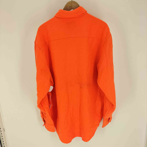 Williams Bay フラップポケット アクリル L/S シャツ 蛍光 オレンジ メンズ import:XL