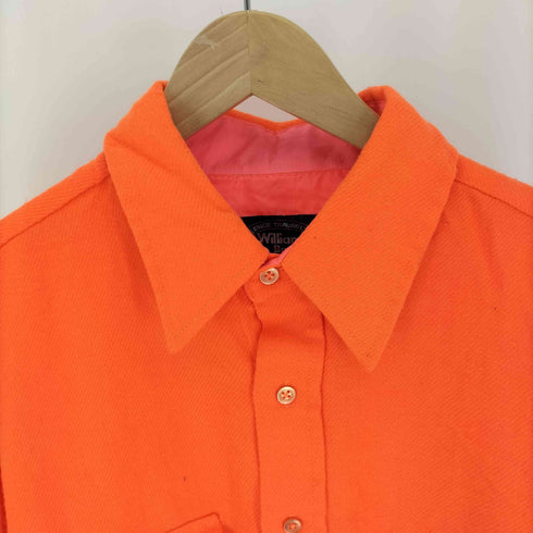 Williams Bay フラップポケット アクリル L/S シャツ 蛍光 オレンジ メンズ import:XL