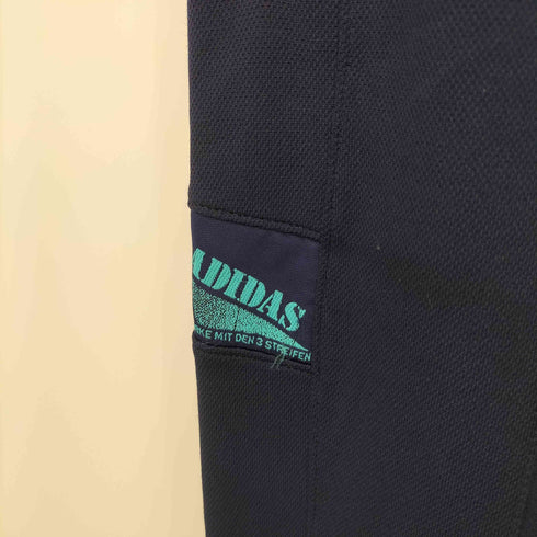 アディダス adidas 80-90S デサント製 裾リブ トレフォイルロゴ トラックパンツ メンズ JPN:M