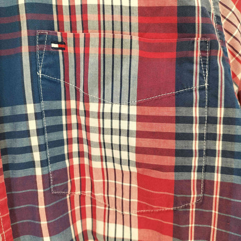 トミーヒルフィガー TOMMY HILFIGER CLASSIC FIT チェックシャツ メンズ XS