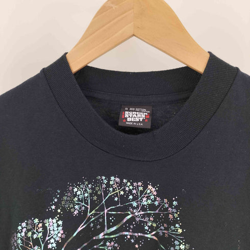 80S USA製 SCREEN STARS BEST ボディ ユニコーン アニマル レインボー プリント S/S Tシャツ コピーライト1989 シングルステッチ レディース import:S