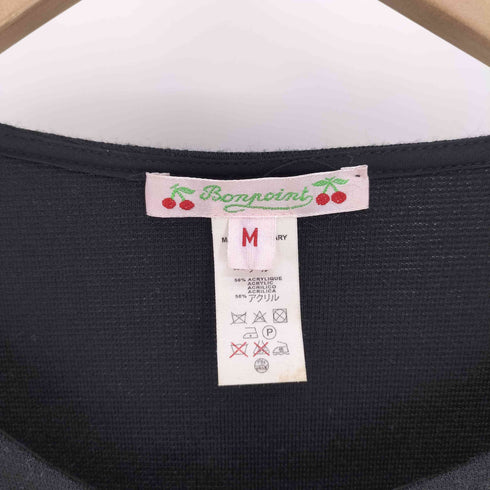 Bonpoint ハンガリー製 ウール ポリエステル ハーフジップ ワンピース レディース import:M