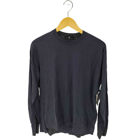 ユニクロプラスジェイ UNIQLO+J シルクコットンクルーネックセーター メンズ JPN:M