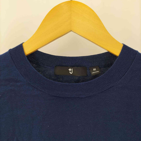 ユニクロプラスジェイ UNIQLO+J シルクコットンクルーネックセーター メンズ JPN:M
