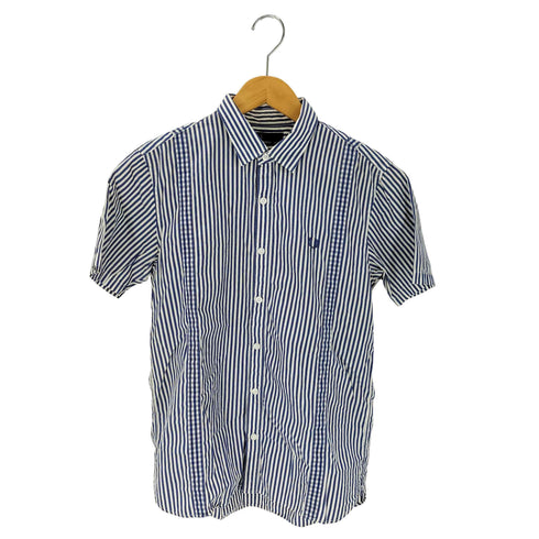 フレッドペリー FRED PERRY ギンガムチェック 切替ストライプ 半袖シャツ メンズ JPN:S