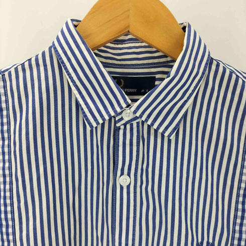 フレッドペリー FRED PERRY ギンガムチェック 切替ストライプ 半袖シャツ メンズ JPN:S