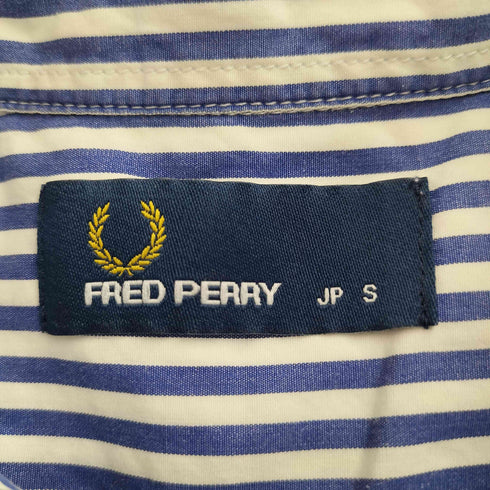 フレッドペリー FRED PERRY ギンガムチェック 切替ストライプ 半袖シャツ メンズ JPN:S
