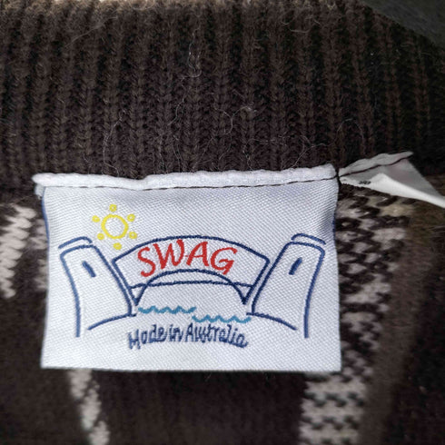 SWAG オーストラリア製 ウール3Dニット メンズ import:L