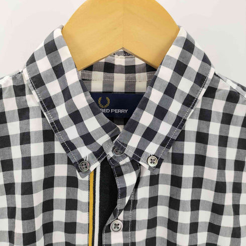フレッドペリー FRED PERRY ティップド トリム シャツ ギンガムチェックシャツ メンズ JPN:XS