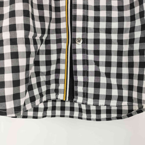 フレッドペリー FRED PERRY ティップド トリム シャツ ギンガムチェックシャツ メンズ JPN:XS