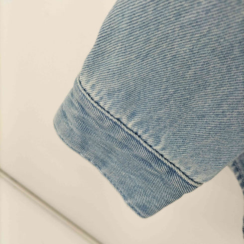 エイチアンドエム H&M ダメージ加工デニムシャツ メンズ import:XS