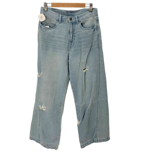 エイチアンドエム H&M クラッシュワイドデニムパンツ メンズ 29/30