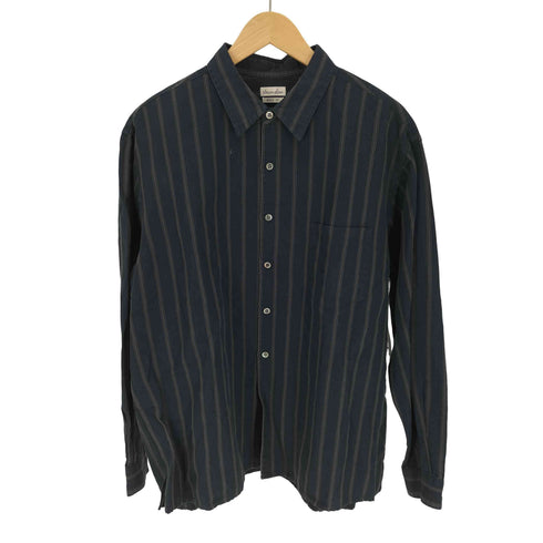 スティーブンアラン Steven Alan 19SS BOLD FIT リネン混 ストライプ シャツ メンズ JPN:L