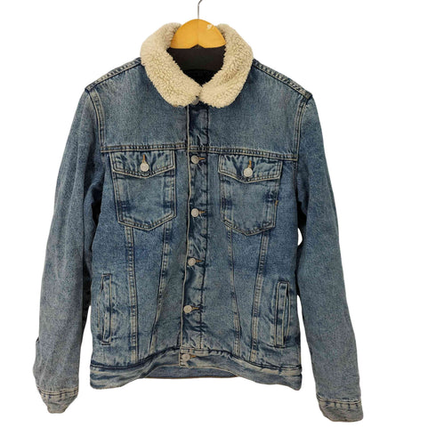 ザラ ZARA デニムボアジャケット メンズ import:S