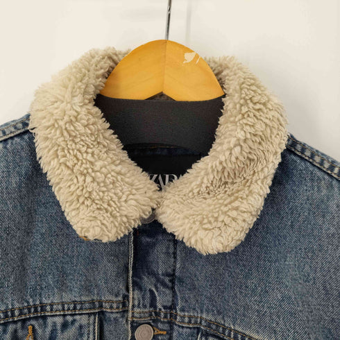 ザラ ZARA デニムボアジャケット メンズ import:S
