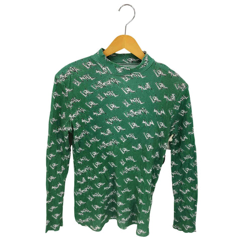 イーアールエル ERL Logo-Print Waffle-Knit Cotton T-Shirt メンズ JPN:L
