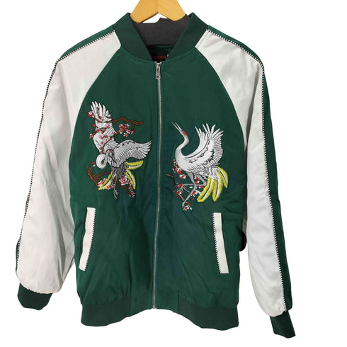 LIDAREN スカジャン 鶴 裏地キルティング メンズ JPN:XL