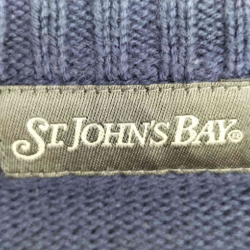 セントジョンズベイ STJOHNS BAY ボーダー ダメージコットンニット メンズ import:L