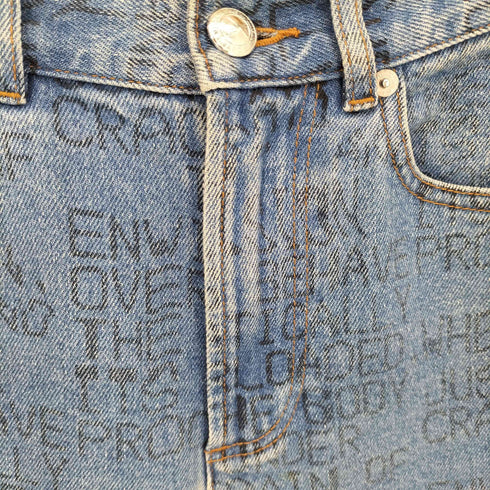アーペーセー A.P.C. メッセージプリントジップフライデニム レディース 26