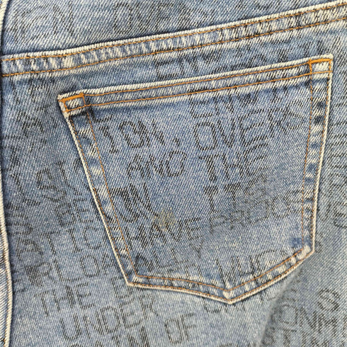 アーペーセー A.P.C. メッセージプリントジップフライデニム レディース 26