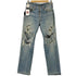 リーバイス Levis 80s 501 赤耳 黒カン ボタン裏524 内股シングル 縮率10% クラッシュデニムパンツ メンズ W30 L36