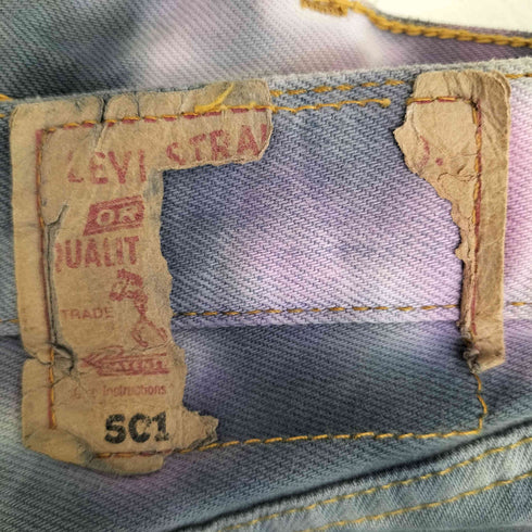 リーバイス Levis 90s 501 ボタン裏273 ユーロ マーブル タイダイ ボタンフライデニムパンツ メンズ W32 L32