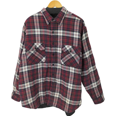 GREATLAND 00S ネルシャツジャケット 裏地キルティング メンズ JPN:XL