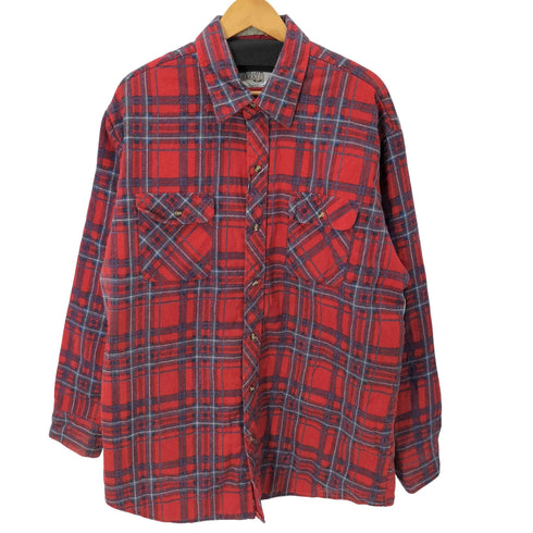 NORTH WEST 00S ネルシャツジャケット 裏地キルティング メンズ JPN:XL