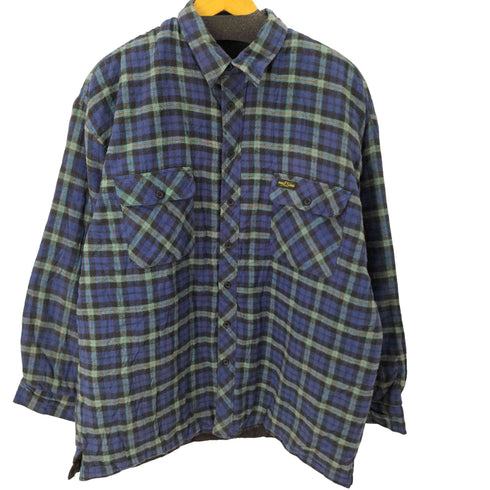ネルシャツジャケット 裏地キルティング メンズ JPN:XL