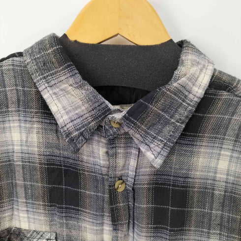 TWIN OAKS 00S ネルシャツジャケット 裏地キルティング メンズ JPN:XL