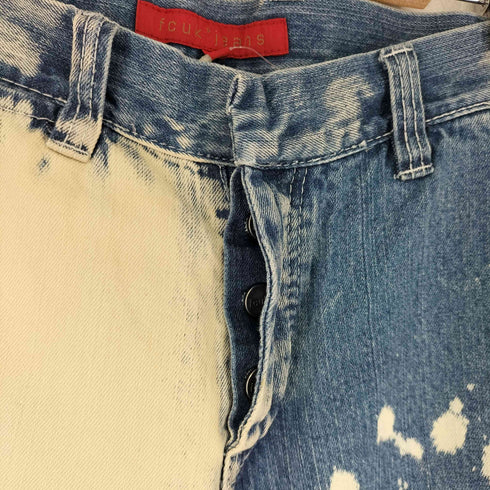 フレンチコネクション FRENCH CONNECTION FCUK JEANS ブリーチ加工ブーツカットデニムパンツ メンズ 28