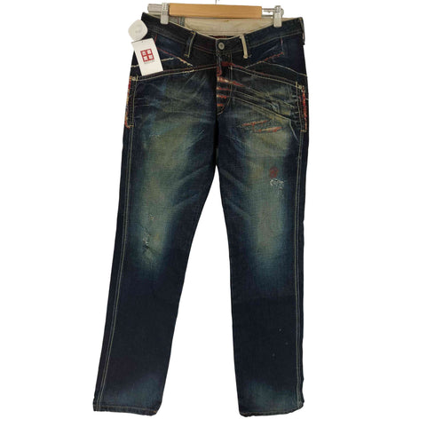 マリテフランソワジルボー MARITHE FRANCOIS GIRBAUD ダメージ加工デニムパンツ メンズ JPN:M