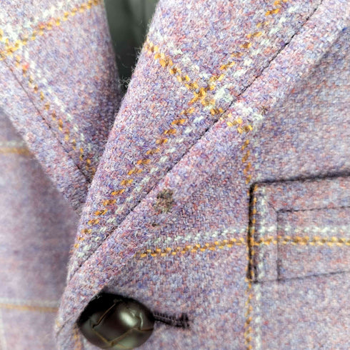 ブルックスブラザーズ BROOKS BROTHERS くるみボタン エルボーパッチ チェック柄3Bジャケット メンズ