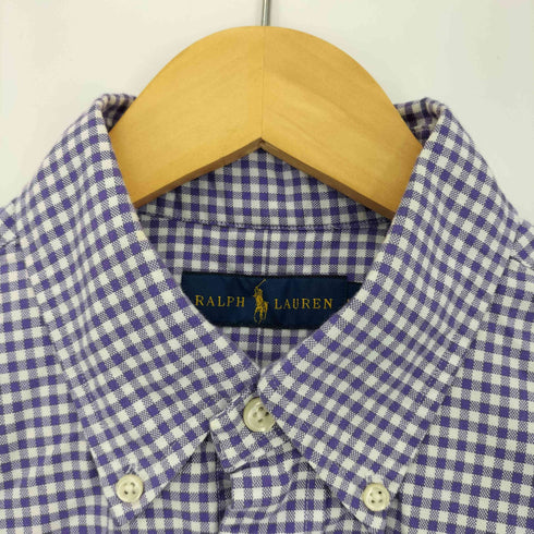 ポロラルフローレン POLO RALPH LAUREN ポニー刺繍 ギンガムチェック ボタンダウンシャツ メンズ import:M